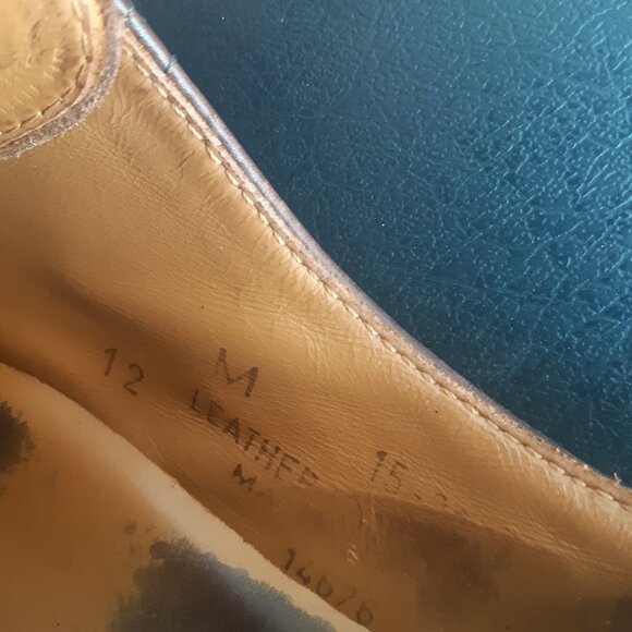 Johnston & Murphy SZ 12 M Brown Leather Men's Reeve Cap Toe Shoe - Picture 12 of 16